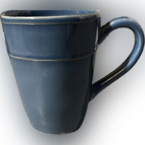 Vintage Euroceramica Navy Blue Ceramic Mug